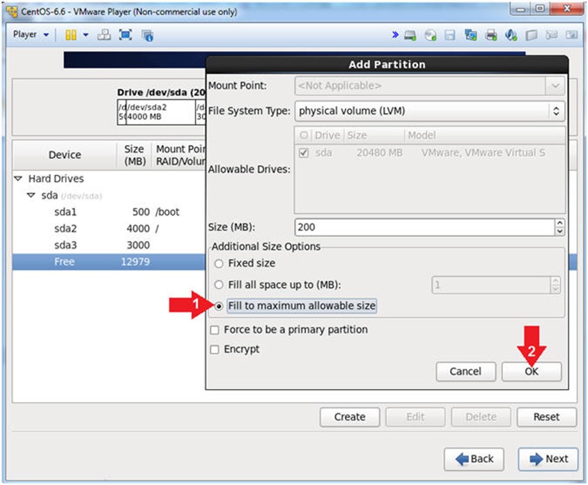 Centos6.6 安装操作手册(包括安装vmware-tools GCC LVM)