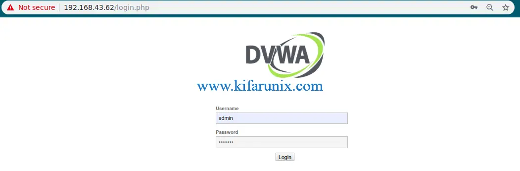 Setup DVWA on Debian 10