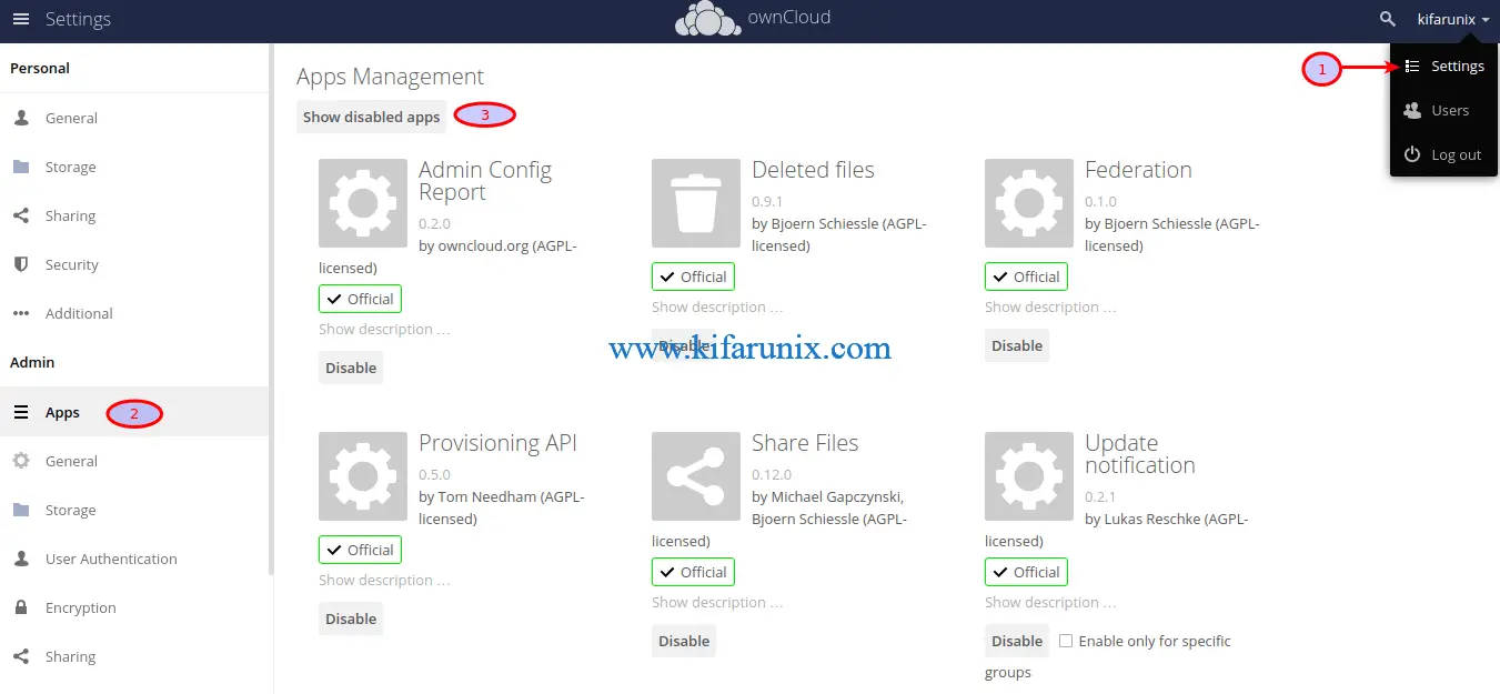 Configure ownCloud OpenLDAP Authentication