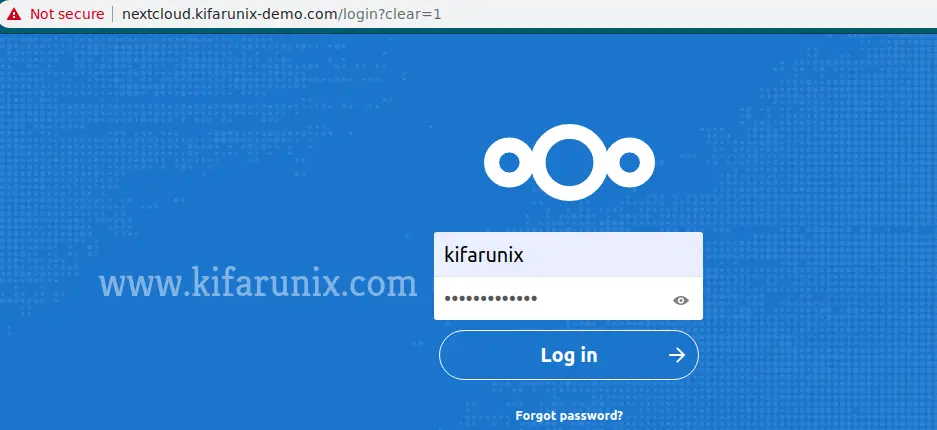 nextcloud login