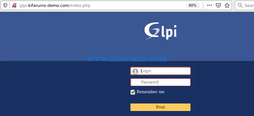 glpi login