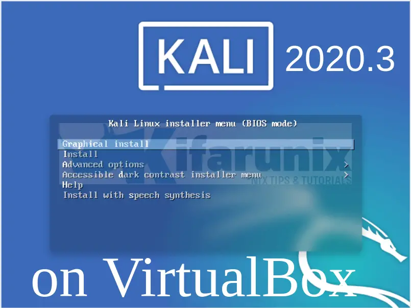 Install Kali Linux 2020.3 on VirtualBox