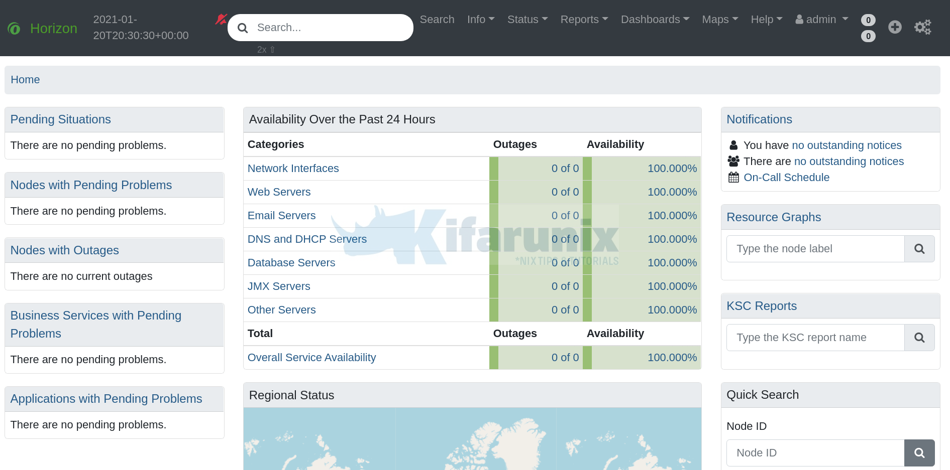 opennms dashboard