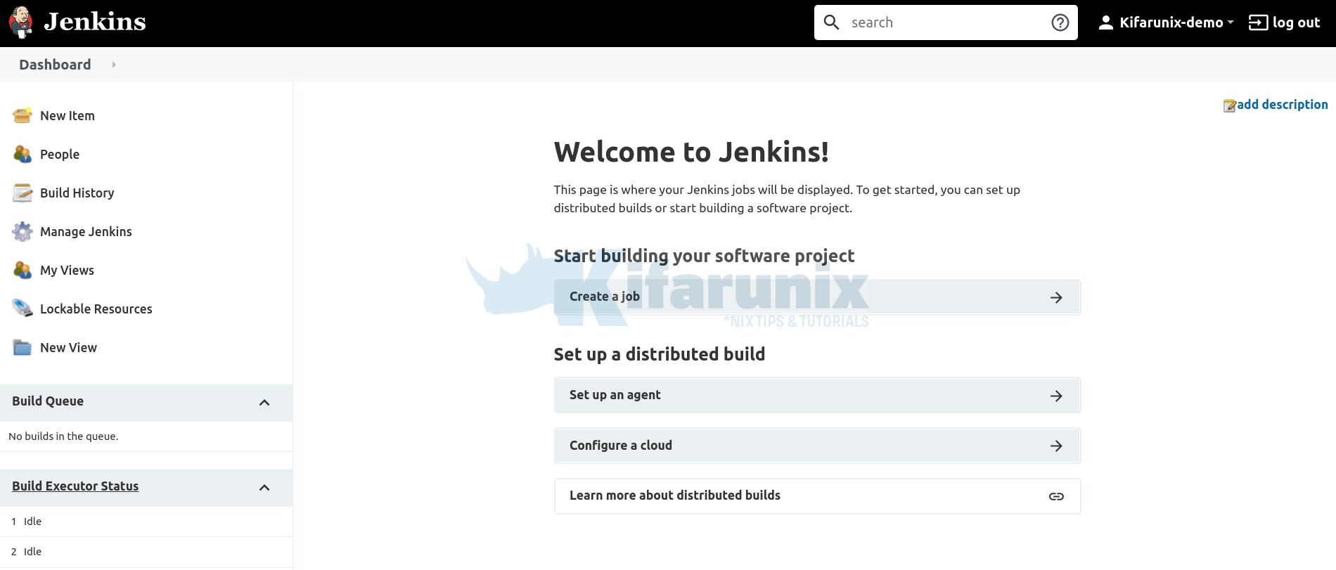 jenkins dashboard