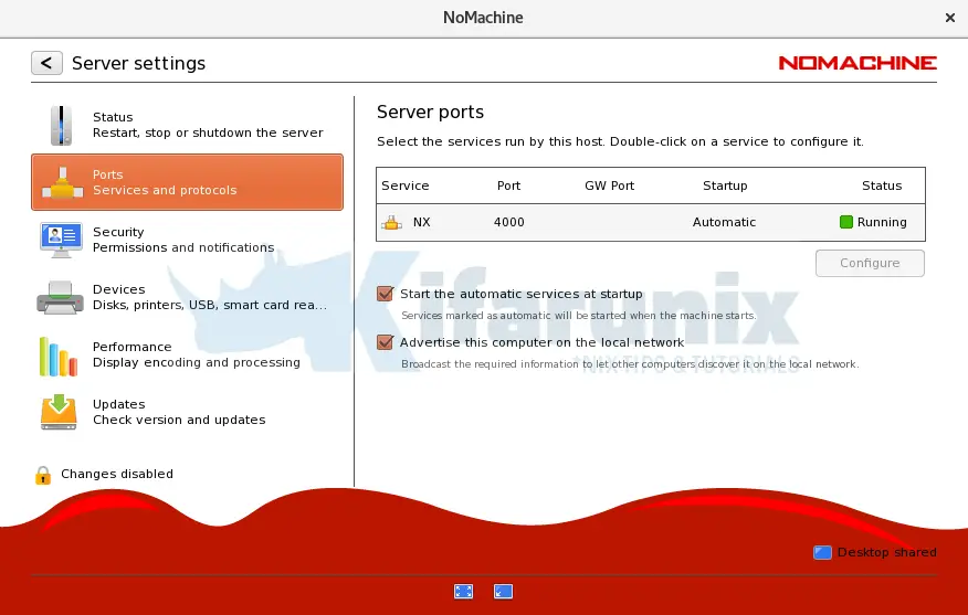 nomachine ports