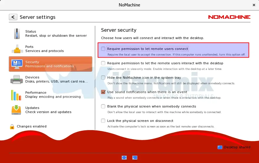 nomachine security