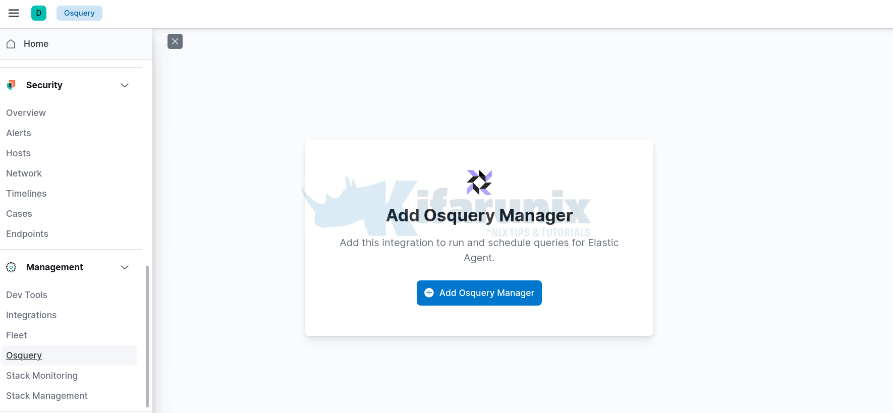 Integrate Osquery Manager with ELK Stack