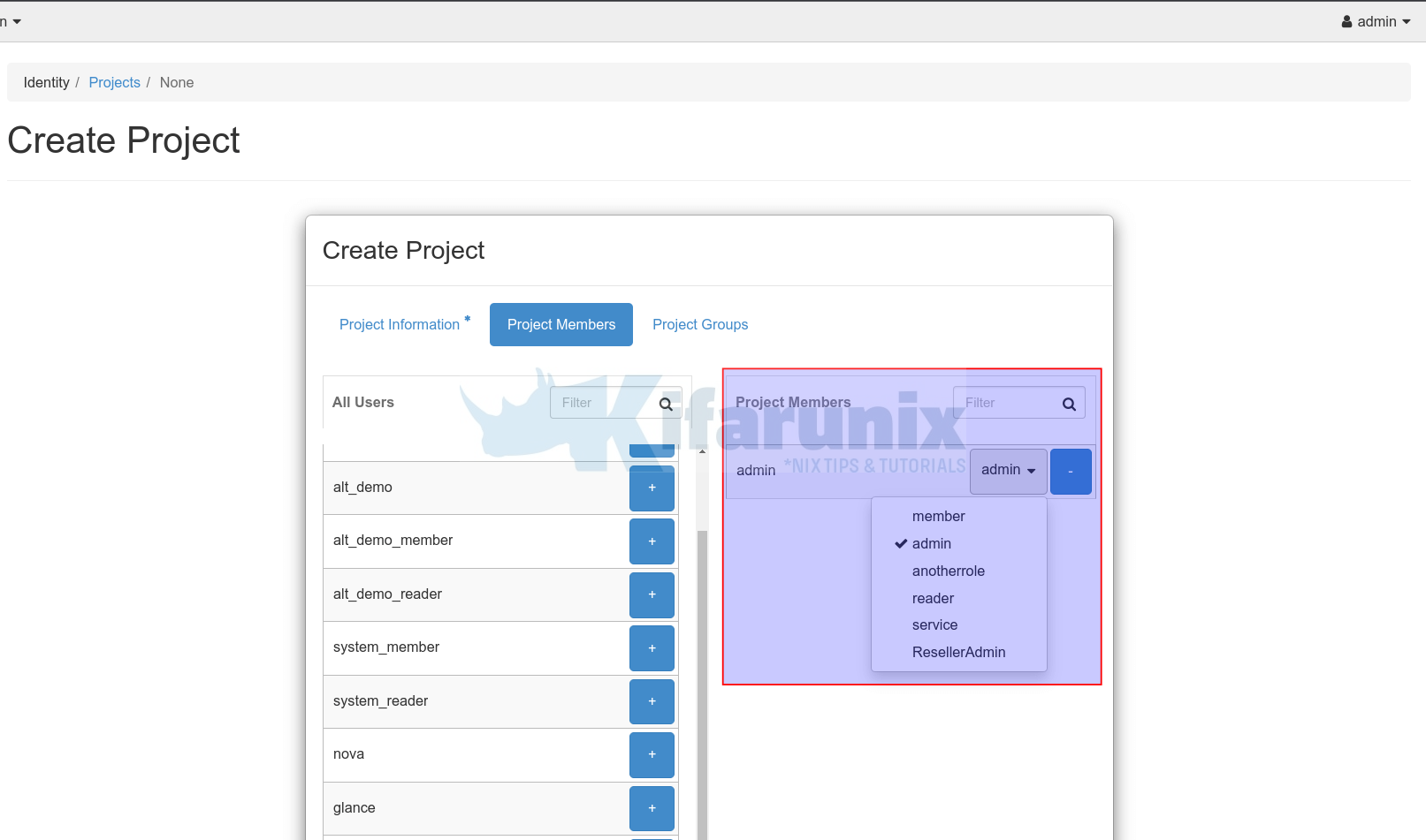 How to Create And Delete OpenStack Project