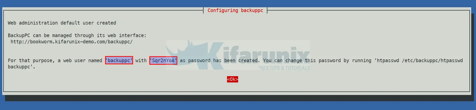 Install BackupPC on Debian 12