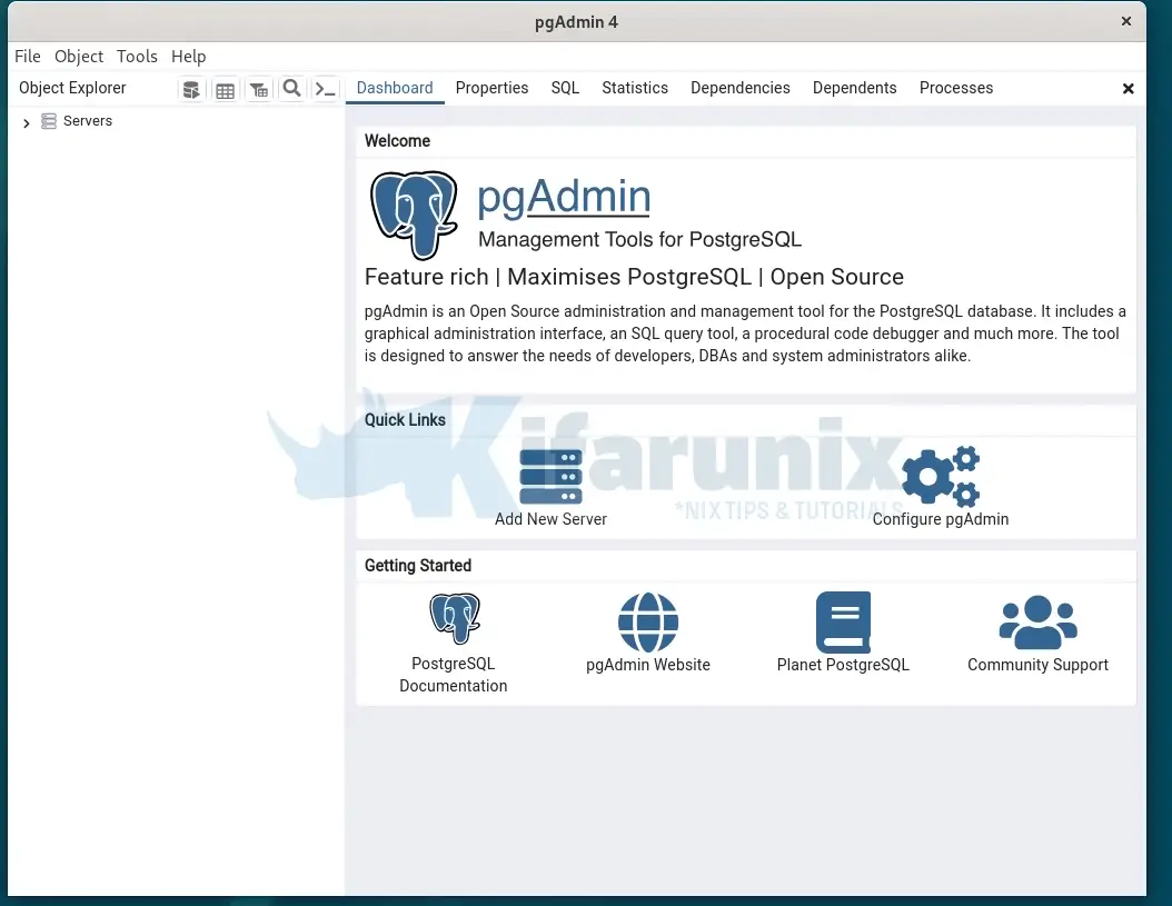 Install pgAdmin 4 on Debian 12