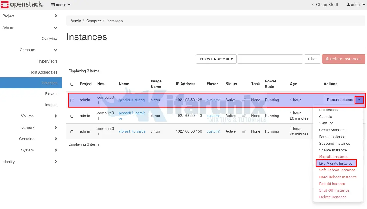 How to Safely Reboot OpenStack Compute Node