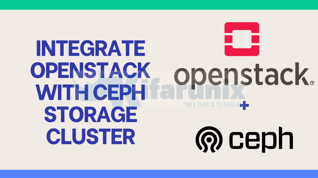 Integrate OpenStack with Ceph Storage Cluster