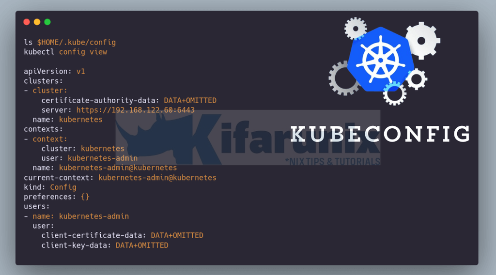 kubernetes kubeconfig