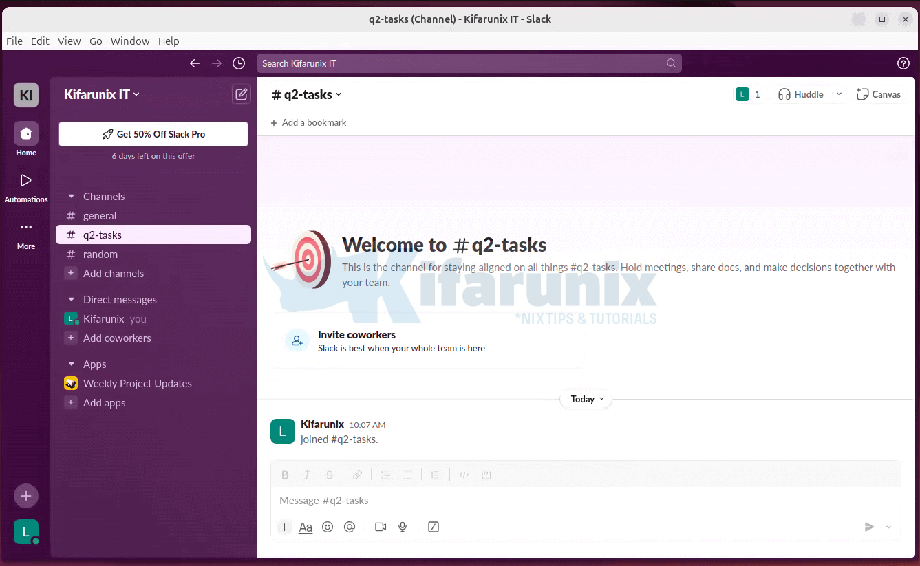 slack workspace ubuntu 24.04