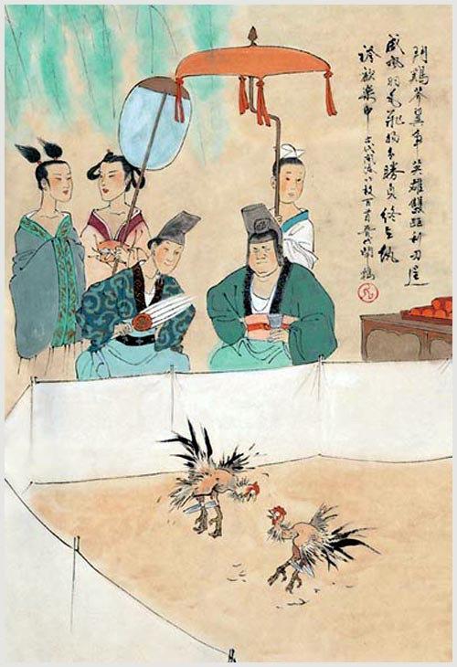 100幅民俗图画配100首诗词