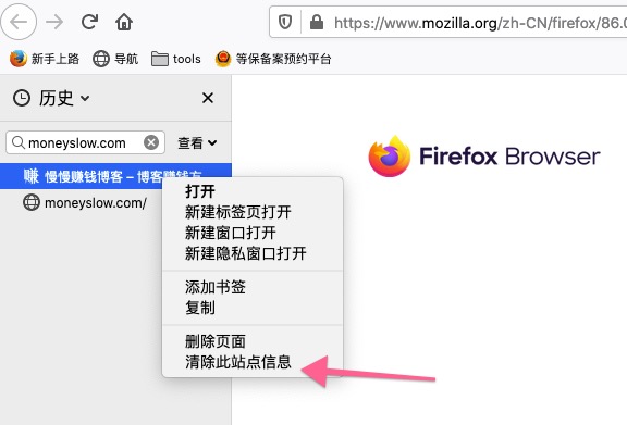 如何删除chrome和firefox浏览器上的HSTS设置并清除它们？