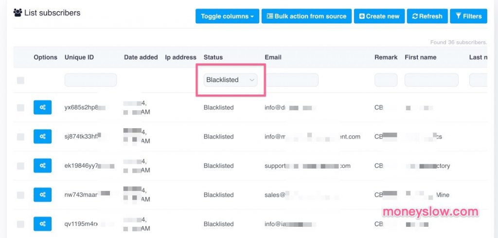 Mailwizz对软硬bounce邮件的处理(针对list)