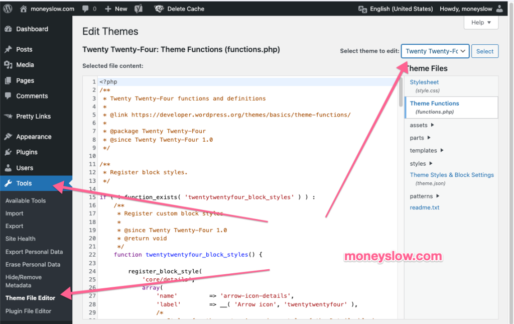 Wordpress twenty twentyfour post open in new tab(How To Add “Target Blank” To Your Links In WordPress)