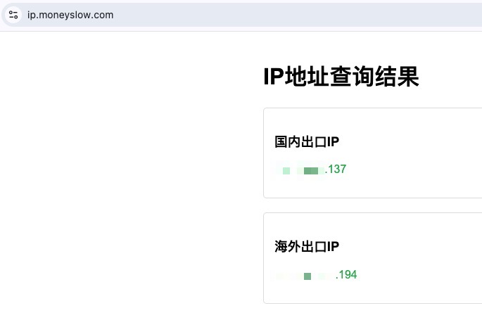 手搓一个查看本地公网ip出口的工具网站